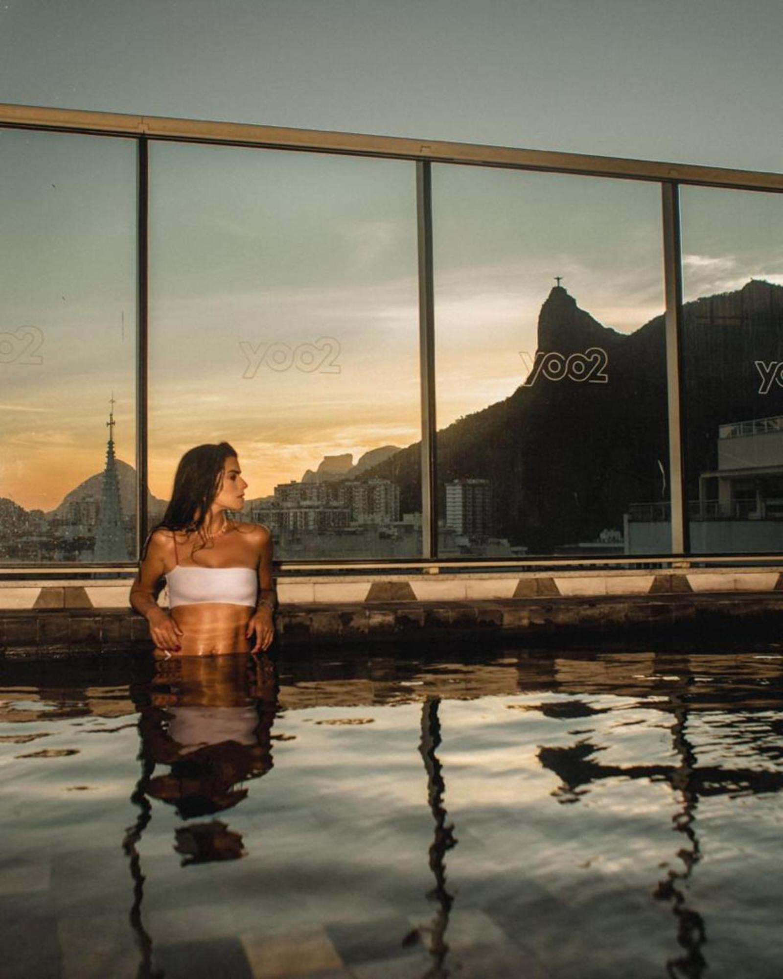 优2里约热内卢因特西迪酒店 外观 照片 View of the Sugarloaf Mountain from the hotel